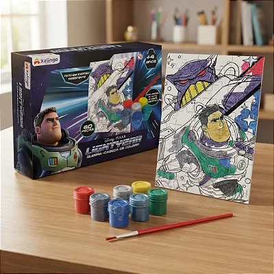 Quebra Cabeça Buzz Lightyear Com Tinta Para Colorir Disney