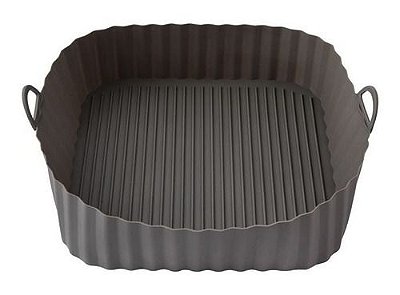 Forma de Silicone Quadrada com Alça para Air fryer 16cm