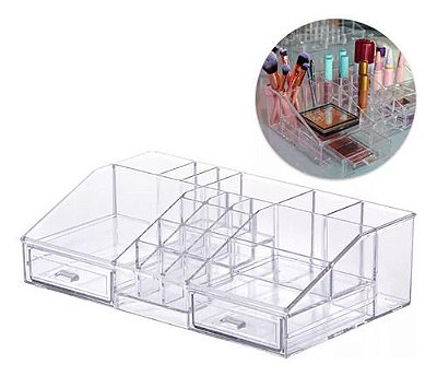 Organizador de ropa Paramount Plásticos Organizador em Acrílico com  Divisórias para Gavetas con 6 divisores