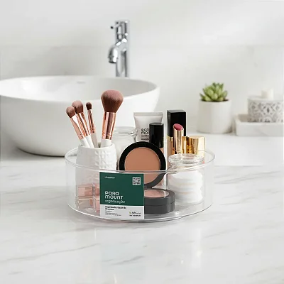 Organizador Expositor Multiuso Giratório Maquiagem Bancada