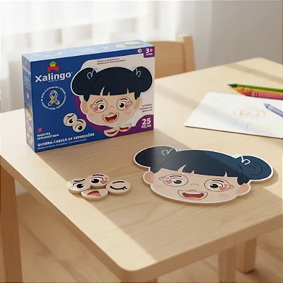 Quebra Cabeça De Expressões Estimular Foco E Atenção