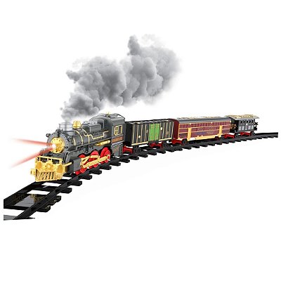 Ferrorama Super Locomotiva Deluxe Com Fumaça E Efeito Sonoro