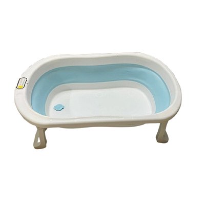 Banheira Silicone Portátil Flexível Dobrável Bebe Infantil