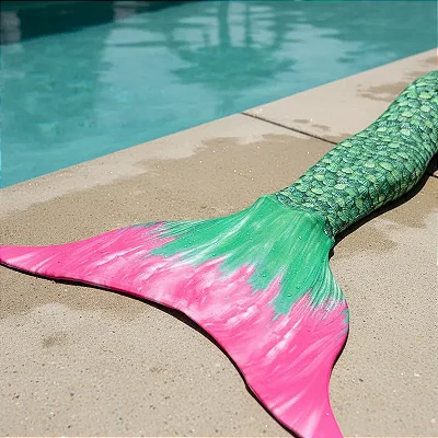 Cauda de Sereia Completa Super Confortável para Nadar Jade