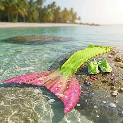 Cauda de Sereia Completa Super Confortável para Nadar