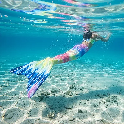 Cauda de Sereia Completa Super Confortável para Nadar