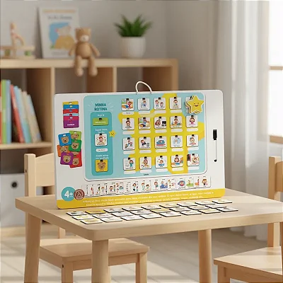 Quadro Educativo Minha Rotina Atividades Infantil Didático Educativo