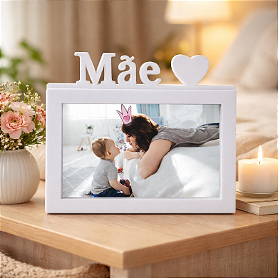 Porta Retrato Mãe 15x20 - Branco
