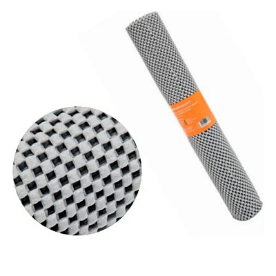 Forro Gavetas Armários Prateleira Antiderrapante Cinza