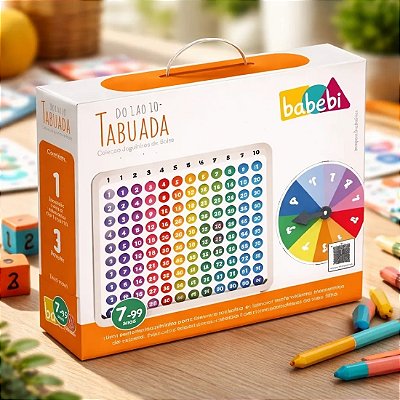 Tabuada 1 Ao 10 Babebi Brinquedo Educativo Pedagógico Roleta