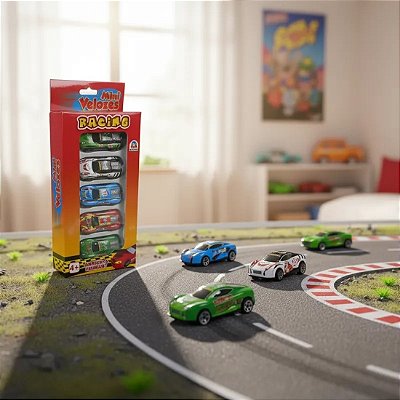 Mini Velozes Carrinhos Racing De Brinquedo Pequenos Metal
