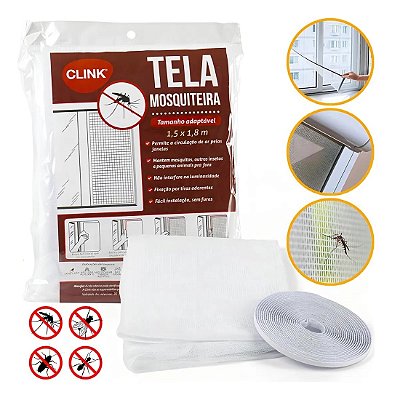 Tela Mosquiteira P/janela Ajustável Anti Inseto 150x180cm
