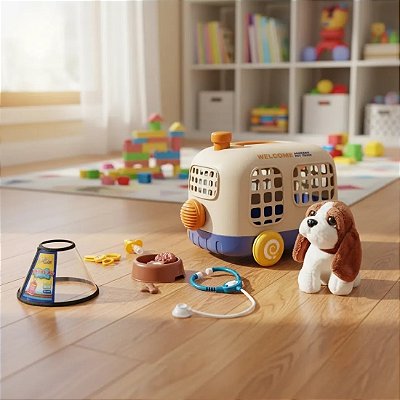 Brincando De Veterinário Kit Infantil Com Acessórios