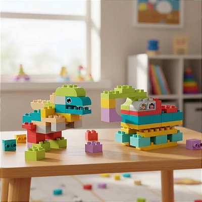 Blocos De Montar Soft Macios Brinquedo Educativo