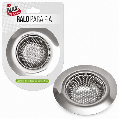 Ralo Para Pia De Cozinha Aço Inox 9x9x2cm