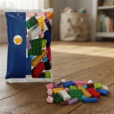 Blocos De Montar Criativo 25 Peças Infantil Educativo