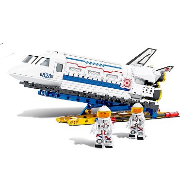 Ônibus Espacial Blocos De Montar Brinquedo Infantil