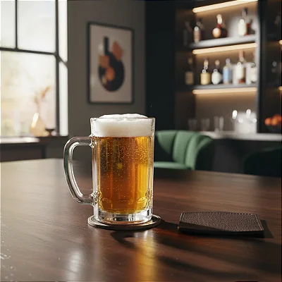 Kit 2 Caneca De Chopp Em Vidro 400ml