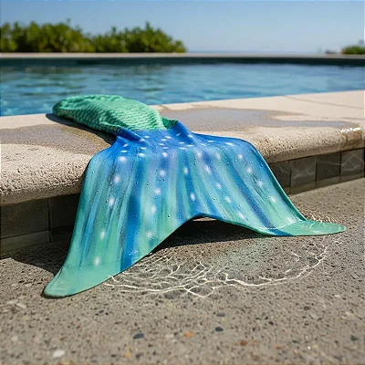 Cauda de Sereia Completa Super Confortável p/ Nadar Yasmin