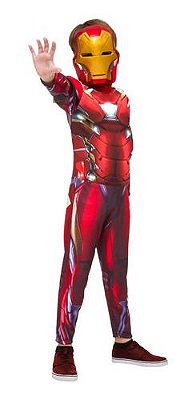 Fantasia Homem De Ferro Iron Man Longa Infantil Guerra Civil