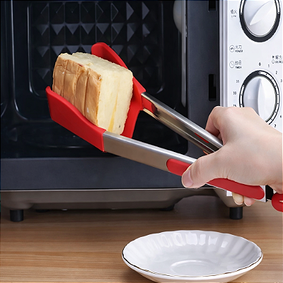 Pegador Inox e Silicone 2 em 1