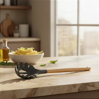 Pegador de Massas Cabo Madeira