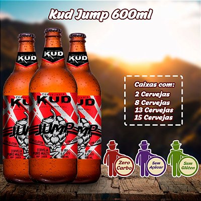 Cerveja Kud Jump 600ml | Sem Carboidratos / Sem Açúcar / Sem Glúten