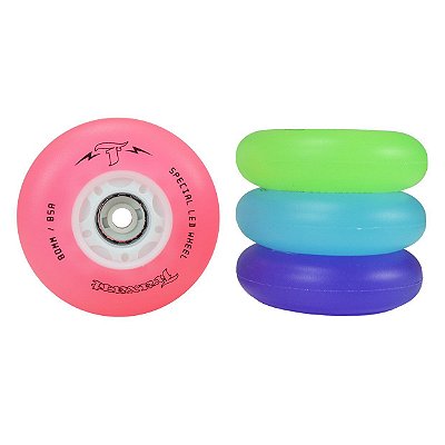 Rodas Traxart Inline Led Special 80mm/85a Mix - 4 unidades