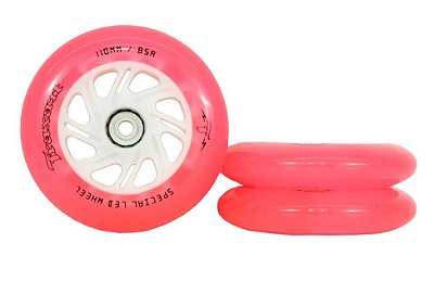 Traxart Rodas de Led SPECIAL 110mm/85a - ROSA (3 unidades)