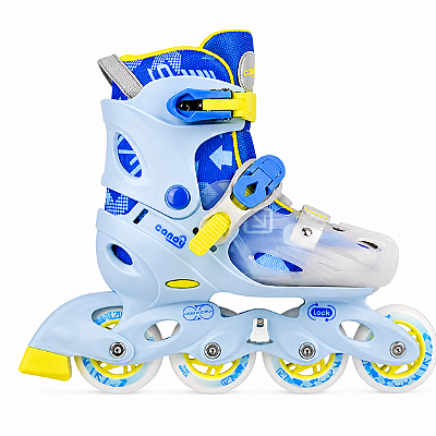 Patins Cosmo Candy Infantil Ajustável - Azul