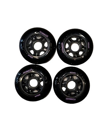 Rodas COSMO ID - 80mm / preta (4 unidades)