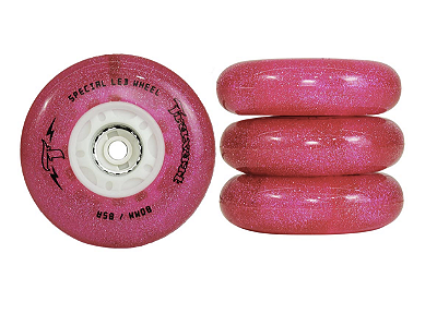 Rodas Traxart Led Special Glitter Pink 80mm/85a