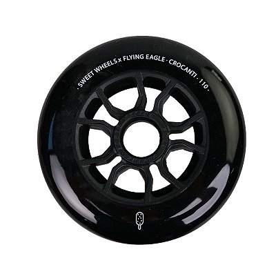 Rodas Flying Eagle Crocanti 110mm Preta - 1 unidade
