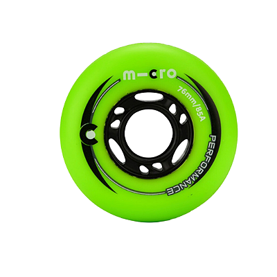 Rodas Micro Performance 76mm / 85a - VERDE (4 rodas)