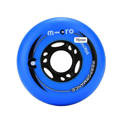 Rodas Micro Performance 76mm / 85a - AZUL (4 unidades)