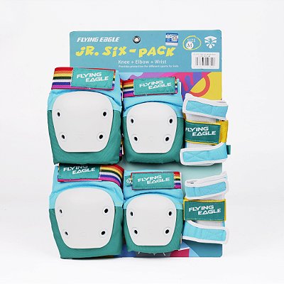 Kit de Proteção Flying Eagle Valiant Protectors - Verde (infantil/Juvenil)