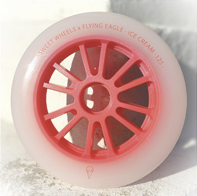 Roda Flying Eagle Ice Cream 125mm Pink / rosa (3 unidades)