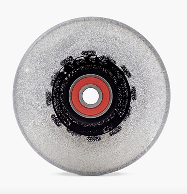 Rodas HD Inline Tyres LED - 80mm / 85A - Cinza Glitter (4 Unidades)