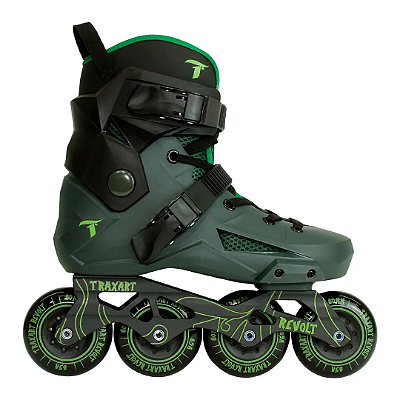 Patins Traxart Revolt Verde - 80mm/85a - Abec9
