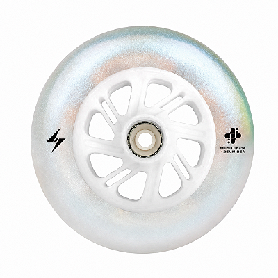 Roda LED Micro New Flash Pérola 125mm 85A – Unidade Avulsa