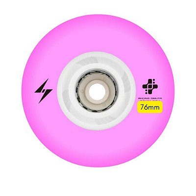 Rodas de Led Micro New Flash Lilás / 76mm - 4 rodas