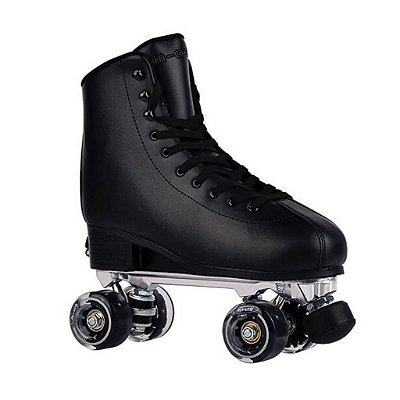 Patins Micro Skate Umbra Quad Ajustável - Preto Rodas Led / 29 ao 40
