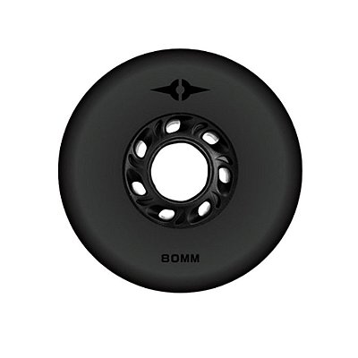Rodas Para Patins Inline Alcedo One - 80mm Preta / unidade (avulsa)