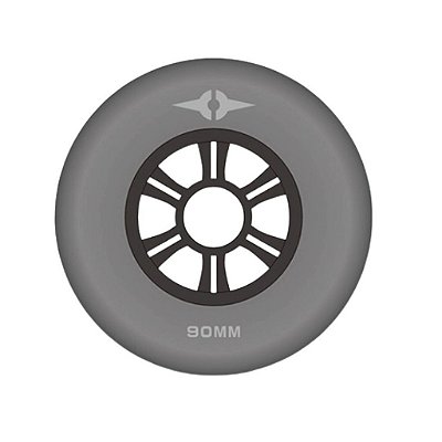 Rodas Para Patins Inline Alcedo One - 90mm Cinza / unidade (avulsa)