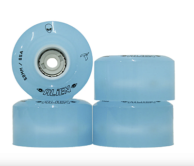 Rodas Traxart QUAD Led Alien 58mmX 32mm/85A - Azul (4 unidades)