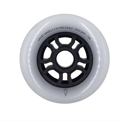 Roda Flying Eagle Crocanti 100mm 88a / Branca - unidade
