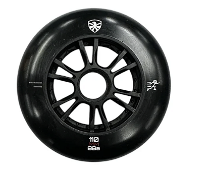 Roda Flying Eagle Speed SHR 110mm 88A / preta - pack com 3 rodas