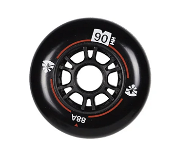 Roda Flying Eagle Speed SHR 90mm - 88A / preta - unidade