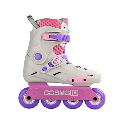 Patins Cosmo TG White/Purple - Base Rocker Abec-9 - 33/34