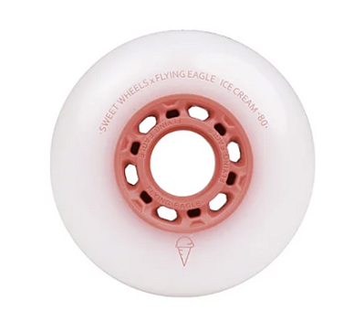 Roda Flying Eagle Ice Cream 80mm - Red / 4 rodas